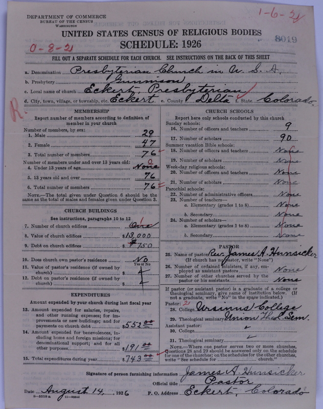 Scan of Presbyterian Church in the United States of America: 8019