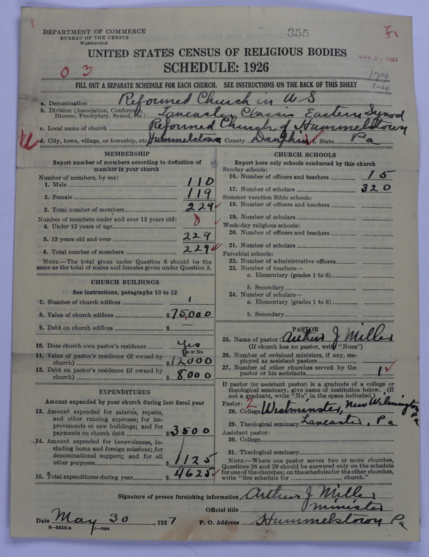 Scan of Reformed Church in the United States: 354