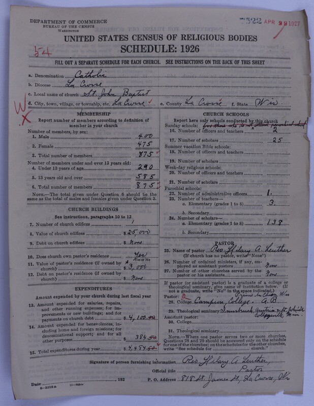 Scan of Roman Catholic Church: 7522