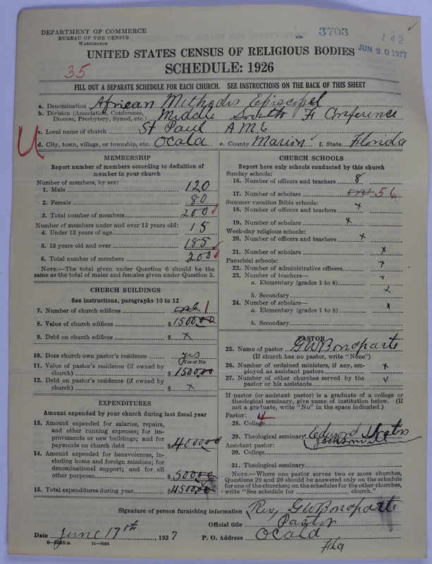 Scan of African Methodist Episcopal Church: 3703