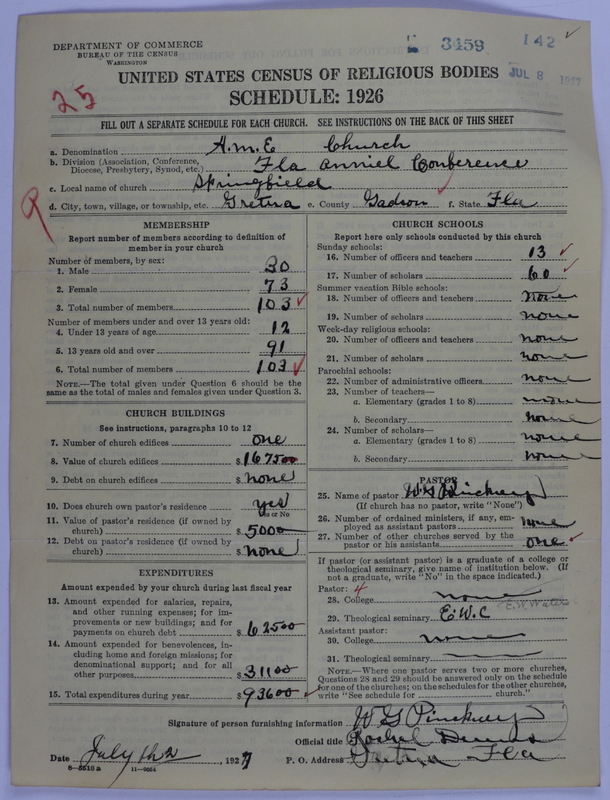 Scan of African Methodist Episcopal Church: 3459