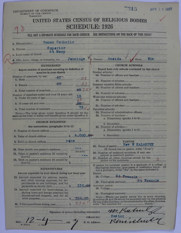 Scan of Roman Catholic Church: 7315