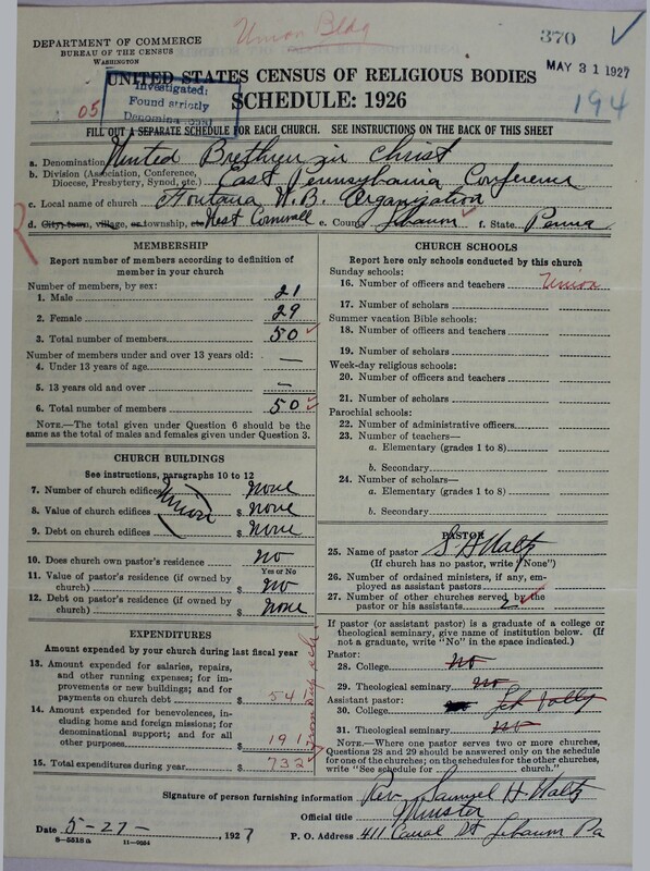 Scan of Church of the United Brethren in Christ: 370