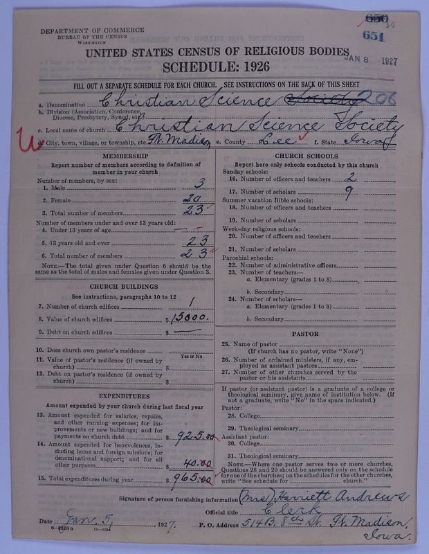 Scan of Church of Christ, Scientist: 651