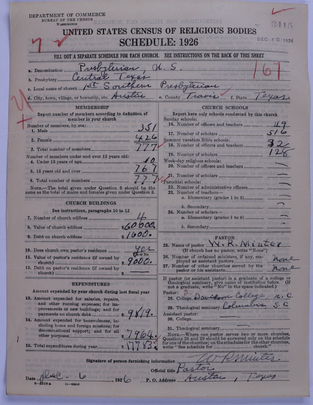 Scan of Presbyterian Church in the United States: 3415