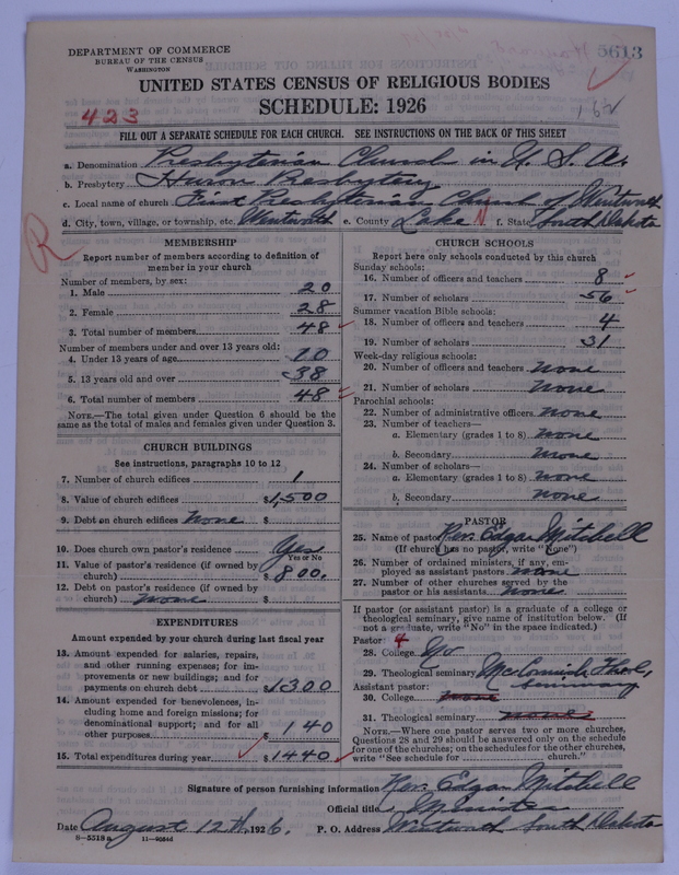 Scan of Presbyterian Church in the United States of America: 5613