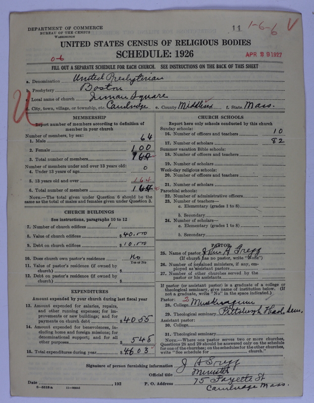 Scan of United Presbyterian Church of North America: 11