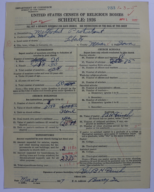 Scan of Methodist Protestant Church: 733