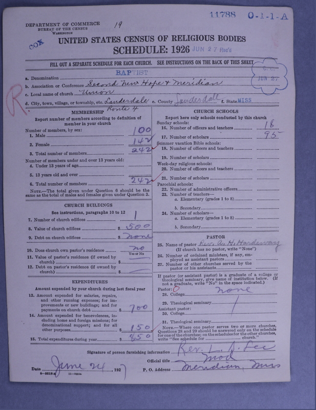 Scan of Negro Baptists: 11788
