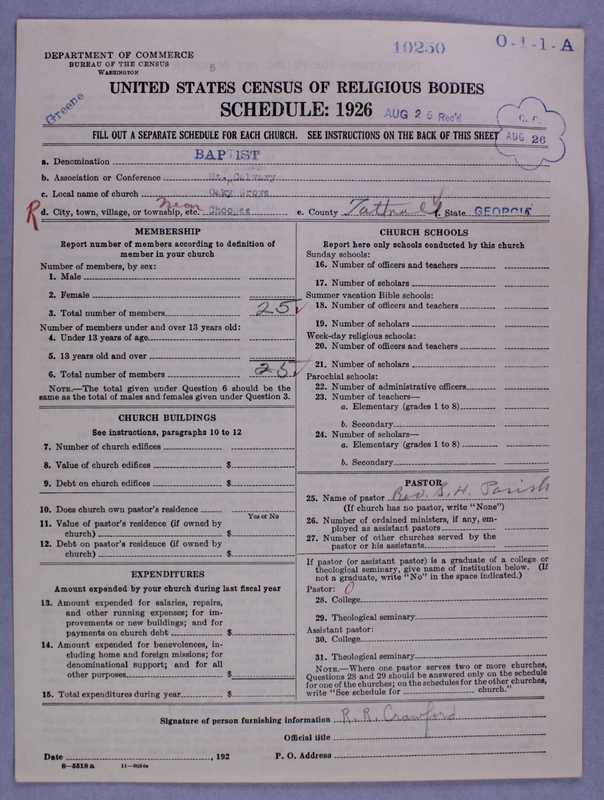 Scan of Negro Baptists: 10250