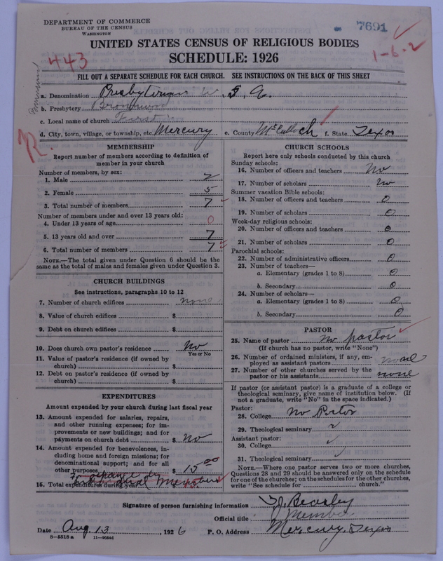 Scan of Presbyterian Church in the United States of America: 7691