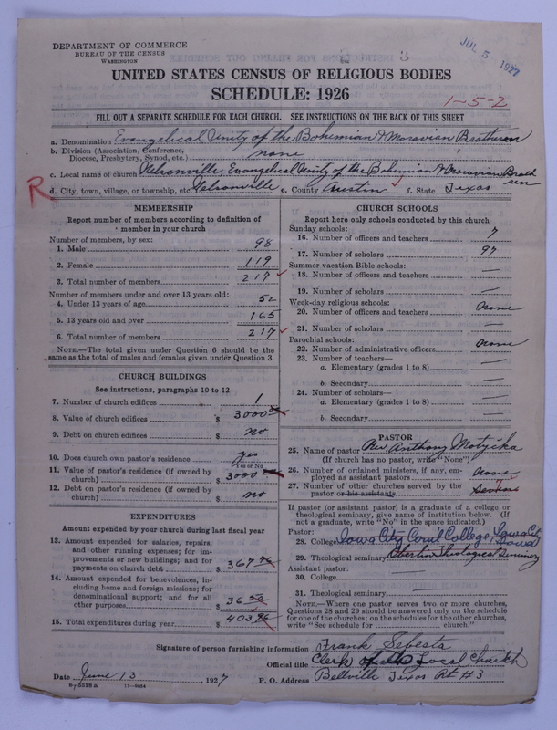 Scan of Evangelical Unity of Bohemian and Moravian Brethren in North America: 3