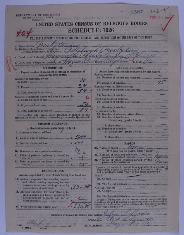 Scan of Presbyterian Church in the United States of America: 1387