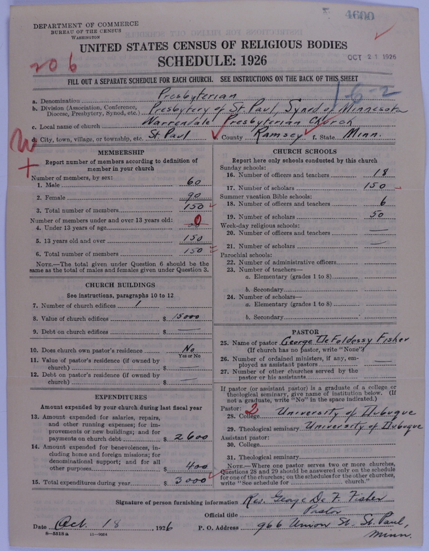 Scan of Presbyterian Church in the United States of America: 4600