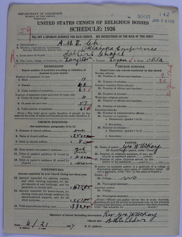 Scan of African Methodist Episcopal Church: 5903