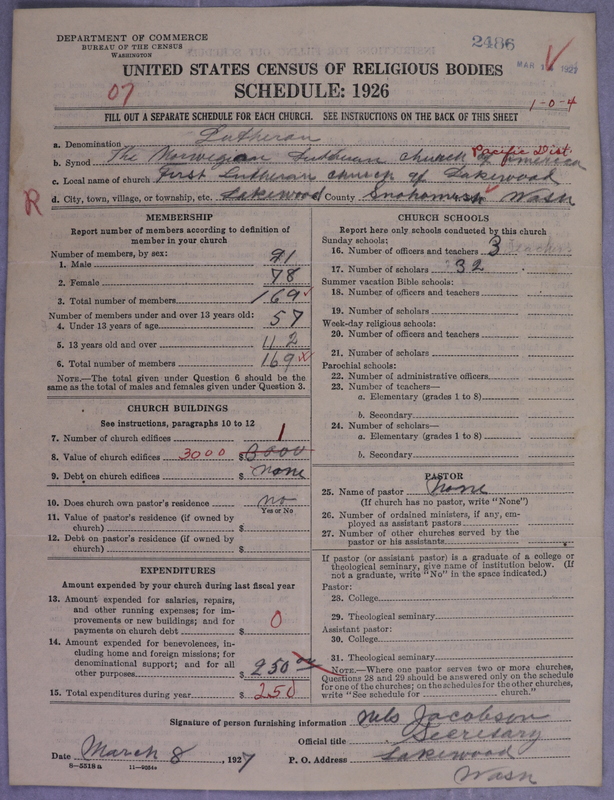 Scan of Norwegian Lutheran Church of America: 2487