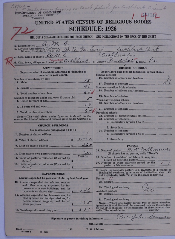 Scan of African Methodist Episcopal Church: 2939