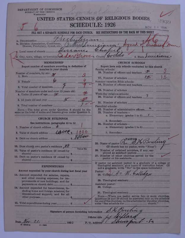 Scan of Presbyterian Church in the United States: 2939