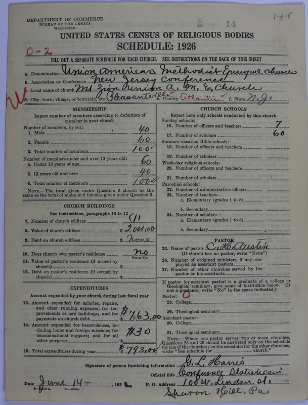 Scan of Union American Methodist Episcopal Church: 14