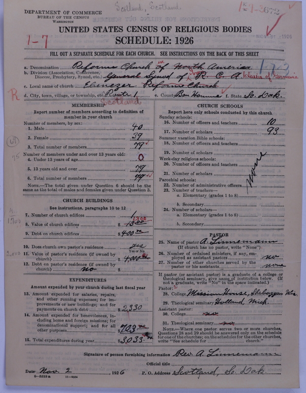 Scan of Reformed Church in America: 672