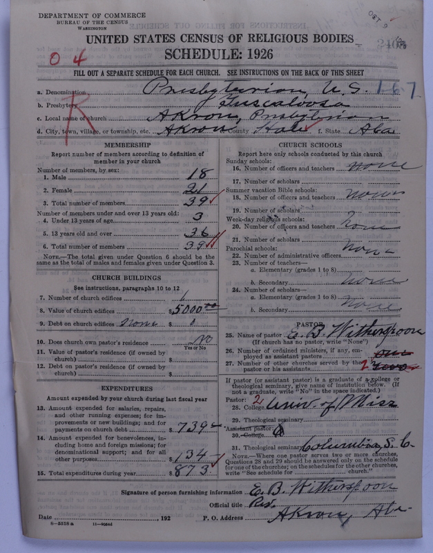 Scan of Presbyterian Church in the United States: 2408