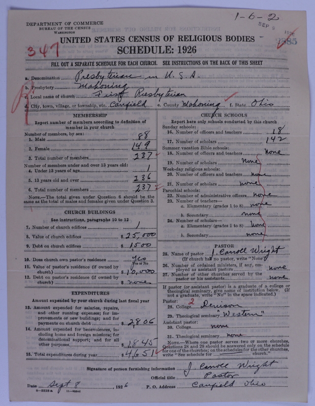 Scan of Presbyterian Church in the United States of America: 2885