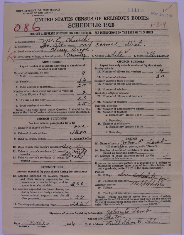 Scan of Methodist Episcopal Church: 11110