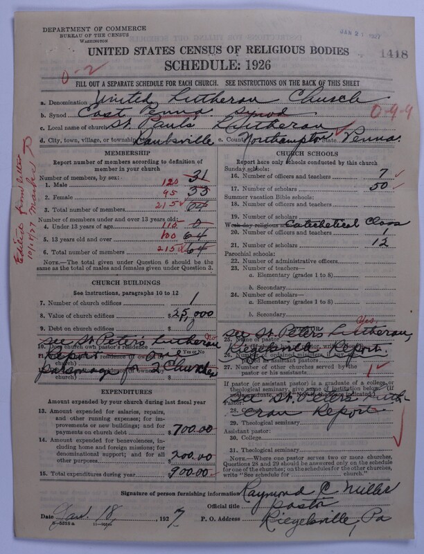 Scan of United Lutheran Church in America: 1418