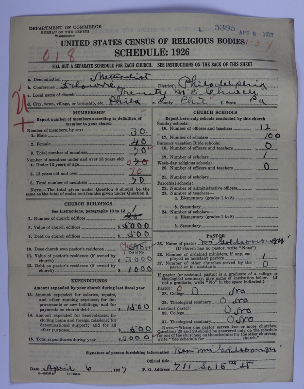 Scan of Methodist Episcopal Church: 5395