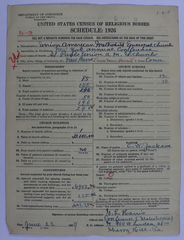 Scan of Union American Methodist Episcopal Church: 2