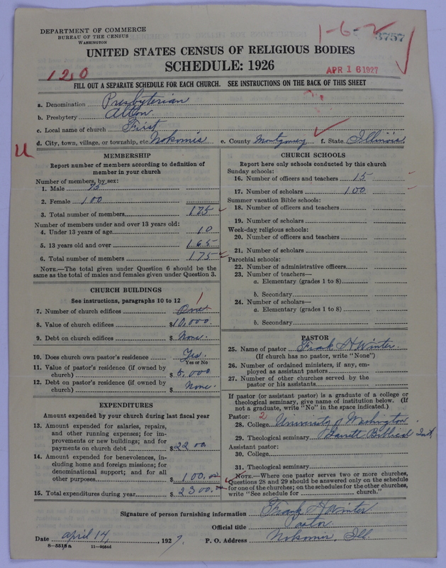 Scan of Presbyterian Church in the United States of America: 3757