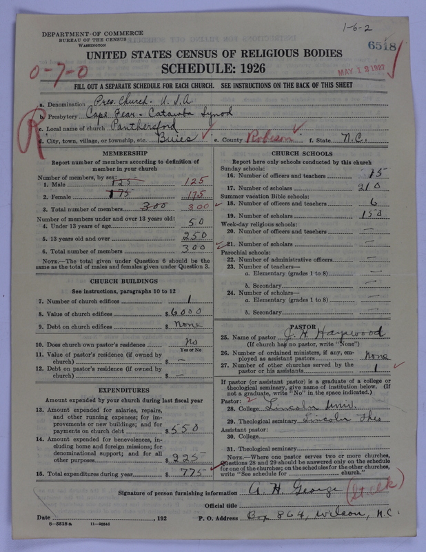 Scan of Presbyterian Church in the United States of America: 6518