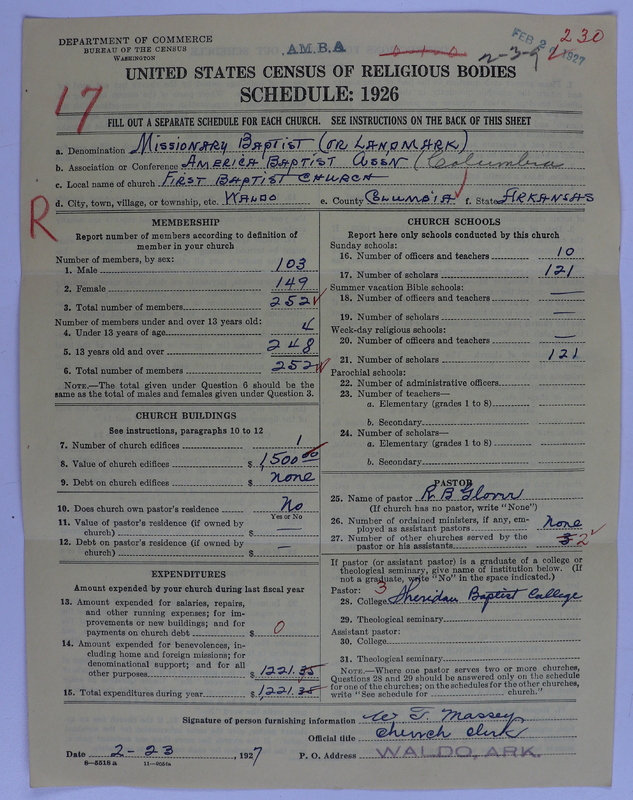 Scan of Landmark Baptist of America: 230