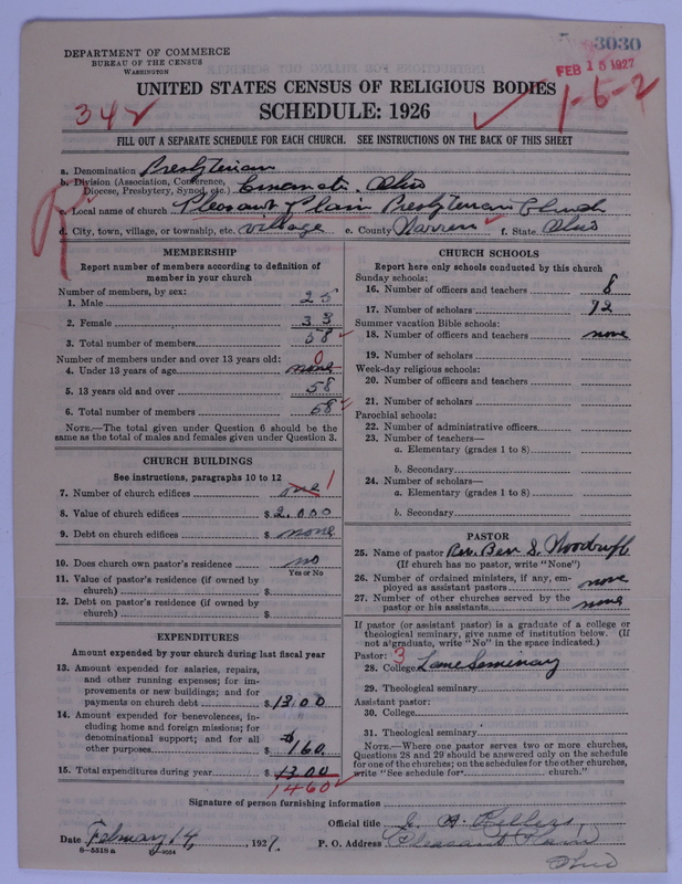 Scan of Presbyterian Church in the United States of America: 3030