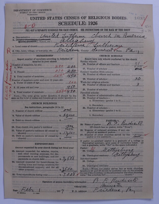 Scan of United Lutheran Church in America: 1693