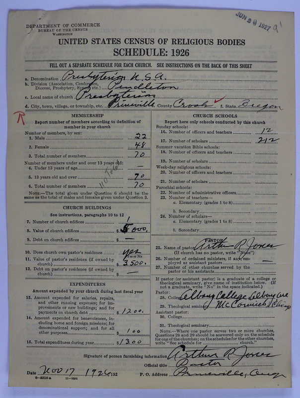 Scan of Federated Churches: 91
