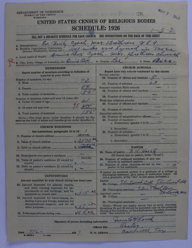 Scan of Evangelical Unity of Bohemian and Moravian Brethren in North America: 28
