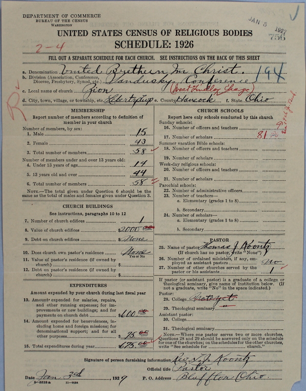 Scan of Church of the United Brethren in Christ: 756