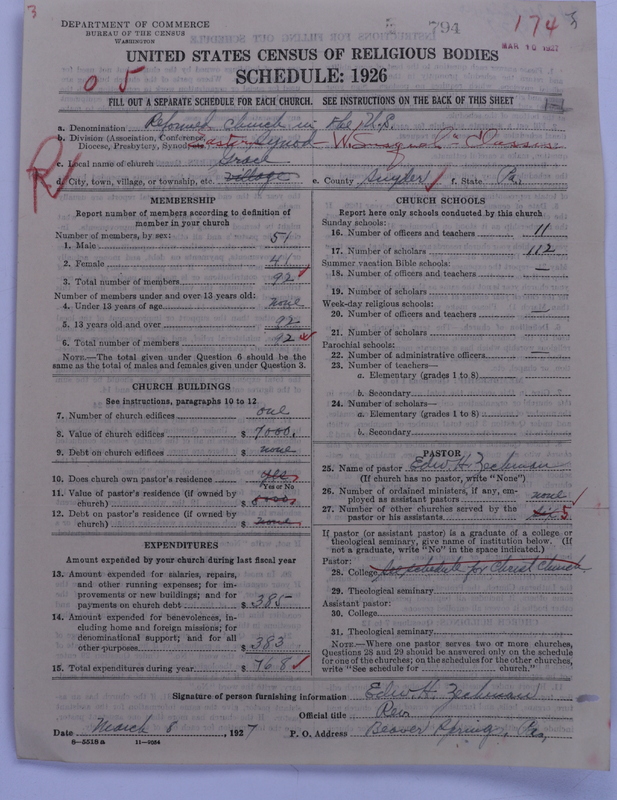 Scan of Reformed Church in the United States: 794