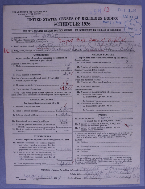 Scan of Negro Baptists: 154