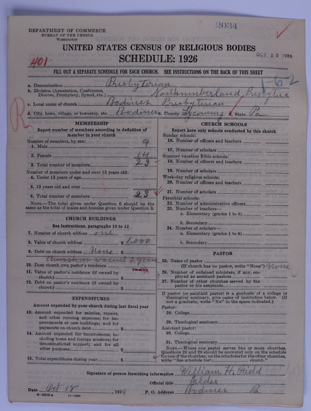 Scan of Presbyterian Church in the United States of America: 2034