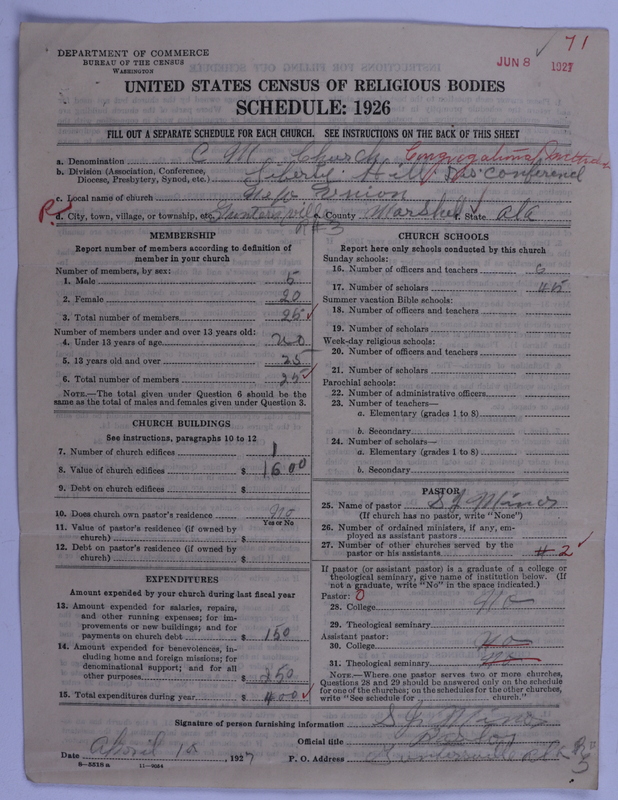Scan of Congregational Methodist Church: 71
