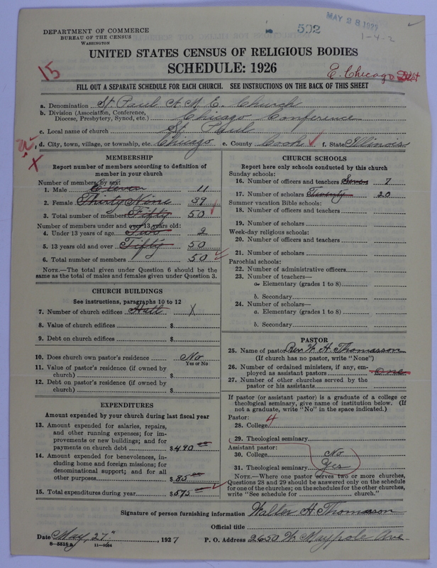 Scan of African Methodist Episcopal Church: 592