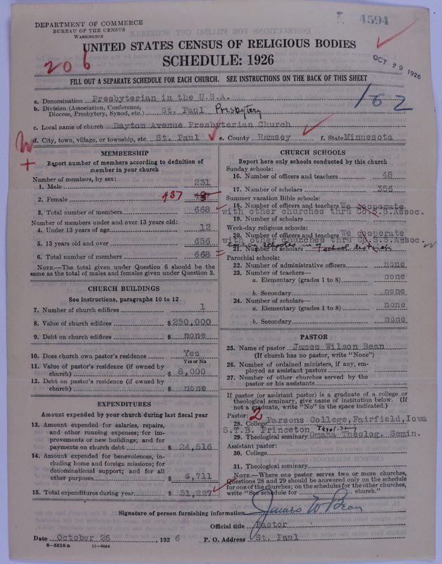 Scan of Presbyterian Church in the United States of America: 4594