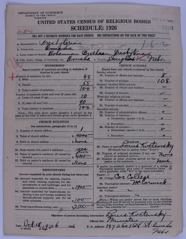 Scan of Presbyterian Church in the United States of America: 5731