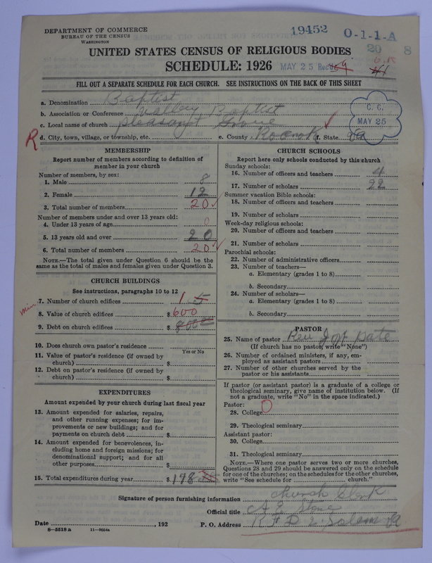 Scan of Negro Baptists: 19452