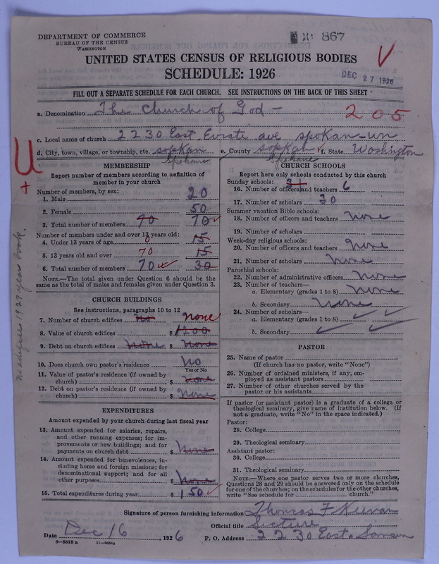 Scan of Church of God (Headquarters, Anderson, Ind.): 867