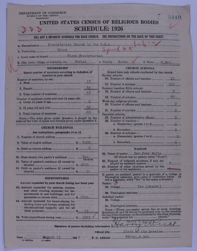 Scan of Presbyterian Church in the United States of America: 5410