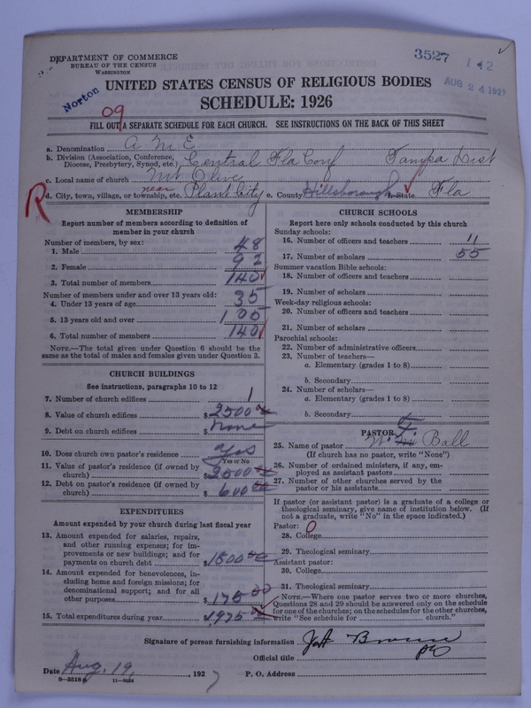 Scan of African Methodist Episcopal Church: 3527