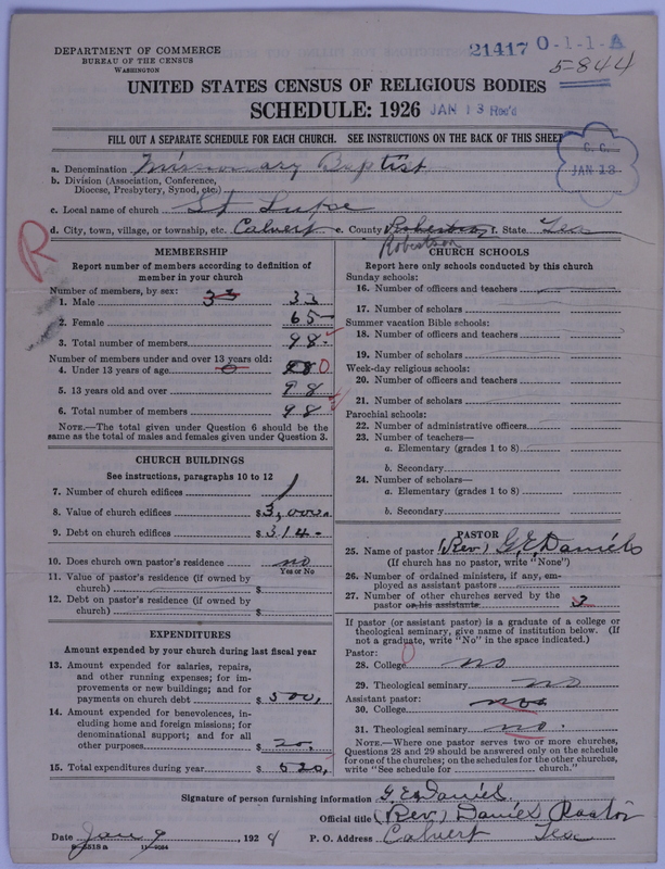 Scan of Negro Baptists: 21417